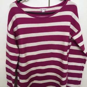 Loose striped sweater